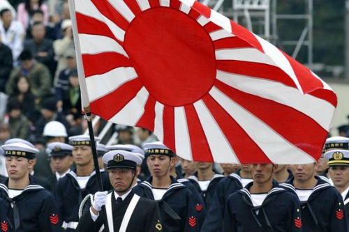 资料图片:海上自卫队阅兵式 资料图片:海上自卫队阅兵式